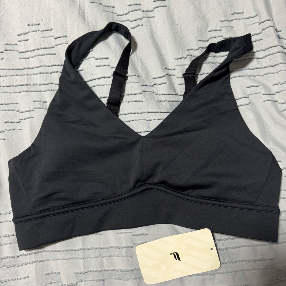 Fabletics Black Intimates Bra with Stretchy Supportive Design